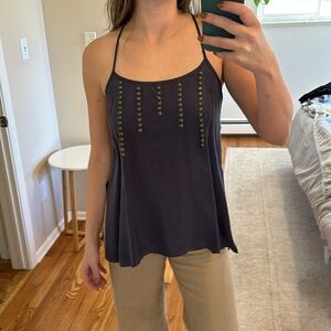 Bar III - Silky blue blouse